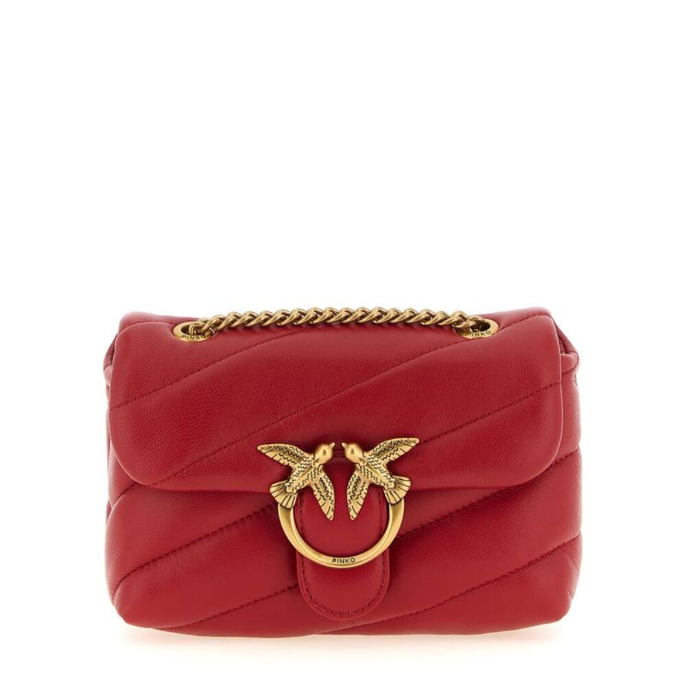 PINKO Multicolor Lamb Leather Crossbody Women's Bag